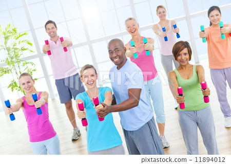 Group of Healthy People in the Fitness Group of Healthy People in the Fitness 11894012