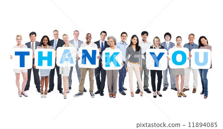Group Of Multi-Ethnic Group Of Business People Holding Placards 11894085