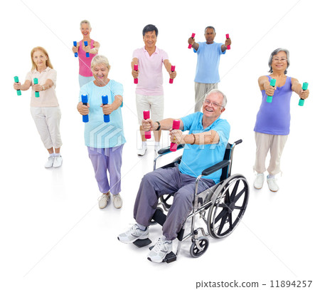 Group of Healthy People in the Fitness 11894257