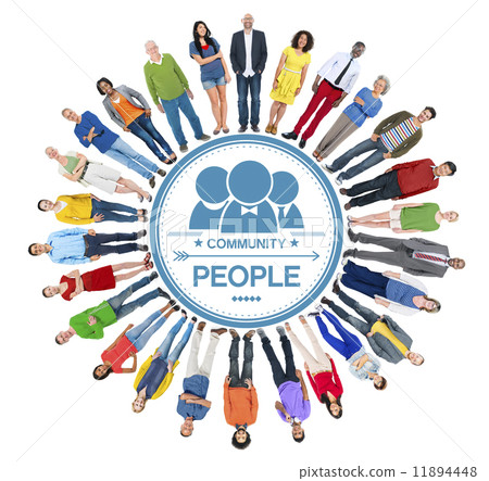 Multiethnic Group of People and Community Concept Multiethnic Group of People and Community Concept 11894448