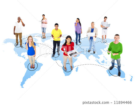 Casual Diverse People and Connection Concepts Casual Diverse People and Connection Concepts 11894466
