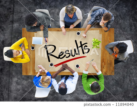 People in a Meeting and Single Word Results 11894840