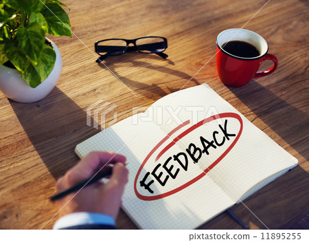 Man with Note Pad and Feedback Concepts 11895255