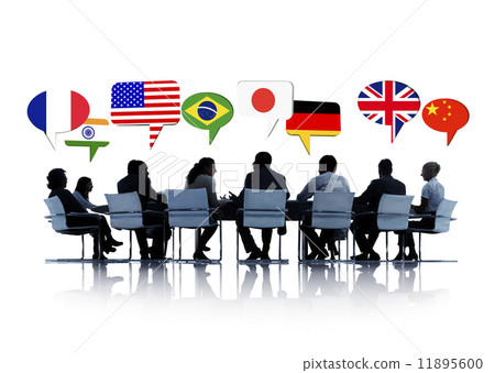 Group Of Business People Having A Conference About International 11895600