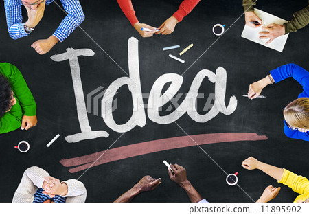 People Working and Idea Concept People Working and Idea Concept 11895902