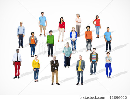 Group of Multiethnic Diverse Cheerful People Group of Multiethnic Diverse Cheerful People 11896020