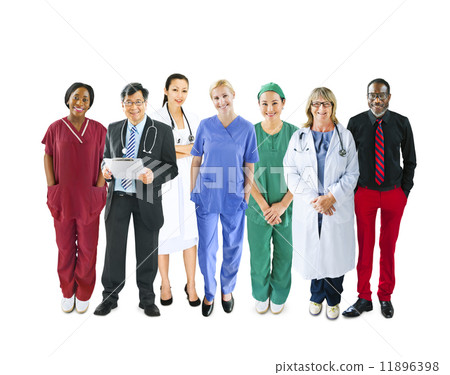 Diverse Multiethnic Cheerful Medical Team Diverse Multiethnic Cheerful Medical Team 11896398
