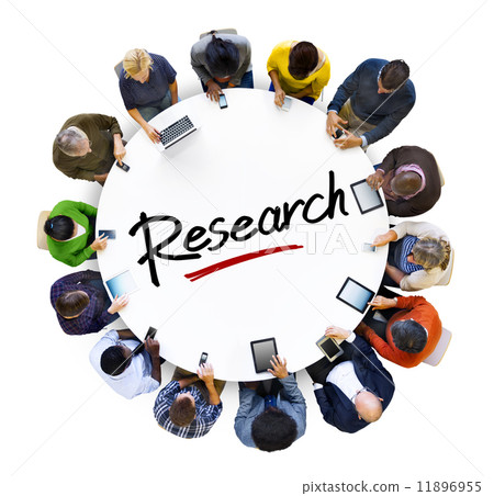 Multi-Ethnic Group of People and Research Concepts Multi-Ethnic Group of People and Research Concepts 11896955