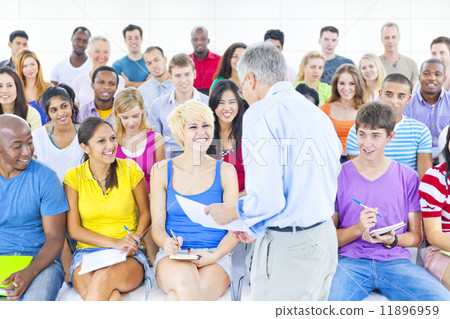 The Large Group of Student in The Lecture Hall 11896959
