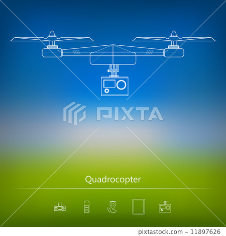 Contour ad layout for quadrocopter 11897626