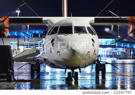 Airport at night Airport at night 11897797