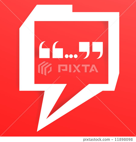 Speech bubble with red color background - Stock Illustration [11898098 ...