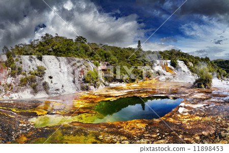 Orakei Korako geotermal valley Orakei Korako geotermal valley 11898453