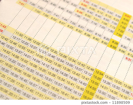 Timetable 11898509