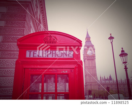 Retro look London telephone box Retro look London telephone box 11898525