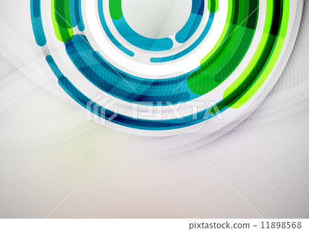 Futuristic rings and circles design template 11898568