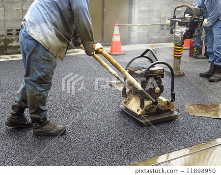 Road paving work 11898950