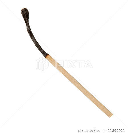Burnt matchstick isolated 11899921