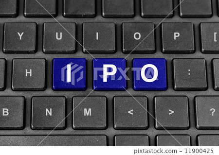 IPO or initial public offering word on keyboard IPO or initial public offering word on keyboard 11900425