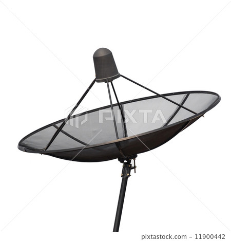 Satellite dish isolated on a white background 11900442