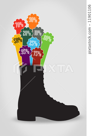 multiple discount tag in shoes 11901106