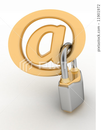 E-mail symbol with lock 11901972