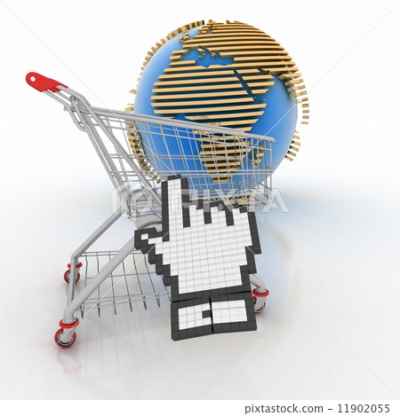 3d shopping online in Internet 11902055