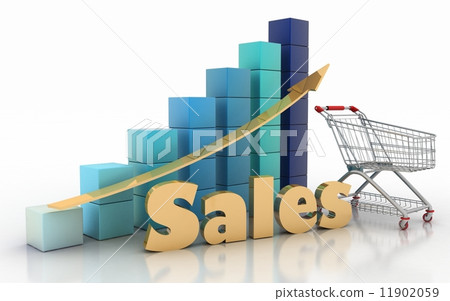 Sales growth chart 11902059