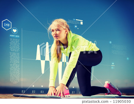 woman doing sports outdoors woman doing sports outdoors 11905030