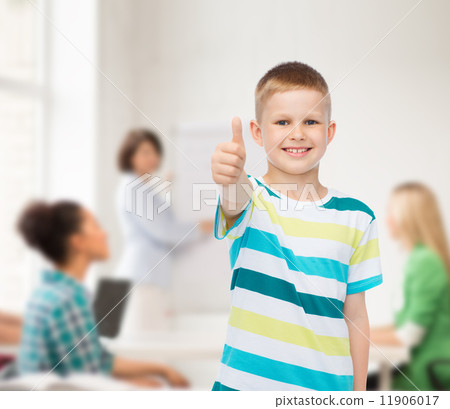 little boy in casual clothes with arms crossed 11906017