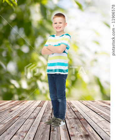 smiling little boy in casual clothes smiling little boy in casual clothes 11906578