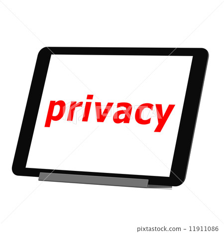 Tablet privacy - Stock Illustration [11911086] - PIXTA