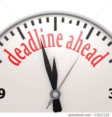 Deadline ahead clock 11911110