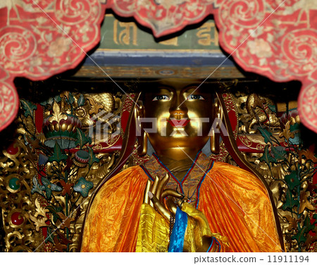 Buddhist Temple. Statue of Buddha --Yonghe Temple, Beijing, China 11911194