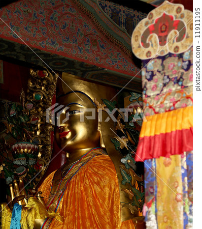 Buddhist Temple. Statue of Buddha --Yonghe Temple, Beijing, China Buddhist Temple. Statue of Buddha --Yonghe Temple, Beijing, China 11911195