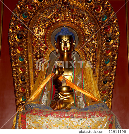 Buddhist Temple. Statue of Buddha --Yonghe Temple, Beijing, China 11911196