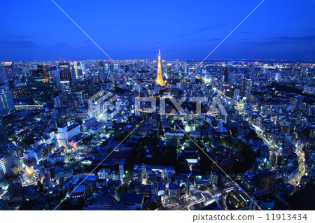 Night view of Roppongi Hills 11913434