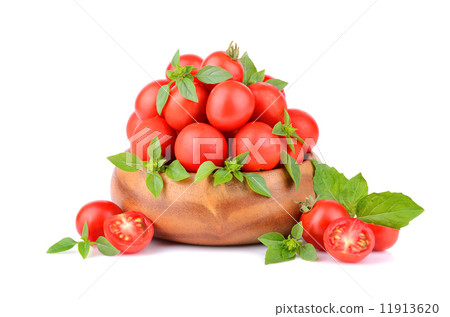 Basil and tomatoes Basil and tomatoes 11913620