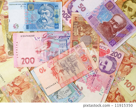 Ukrainian banknotes hryvnia. Ukrainian banknotes hryvnia. 11915350