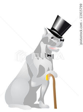 dog in top hat