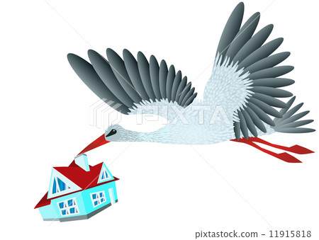 Stork brings house Stork brings house 11915818