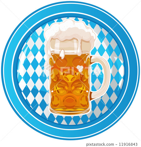 Oktoberfest circle button 11916843