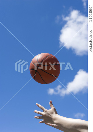 Blue sky and basketball 11918694