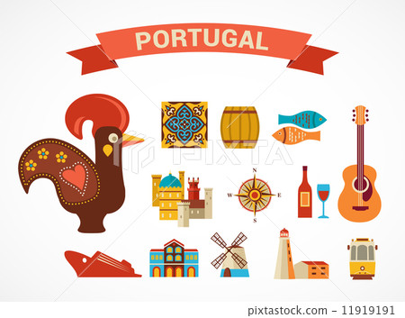 Portugal - set of vector icons Portugal - set of vector icons 11919191