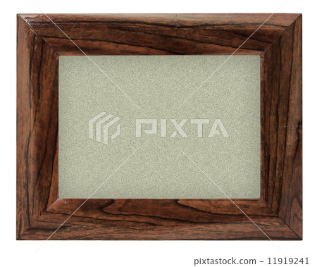 wooden frame on white background 11919241