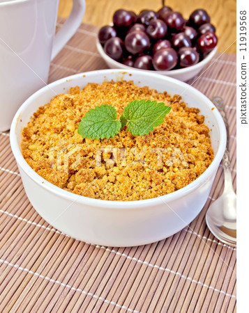 Crumble cherry on bamboo napkin 11919568