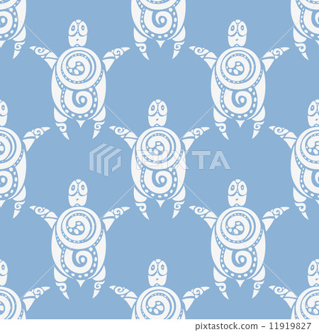 Sea Turtles.  Seamless Vector pattern. 11919827