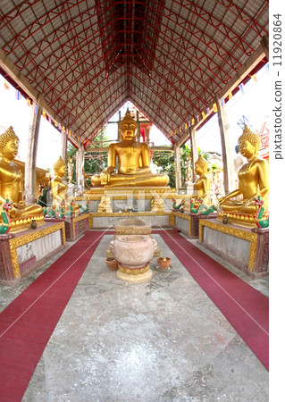 Wat Tai temple and Buddhist sculpture in Ubon Ratchathani, Thail 11920864