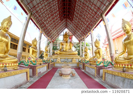 Wat Tai temple and Buddhist sculpture in Ubon Ratchathani, Thail 11920871