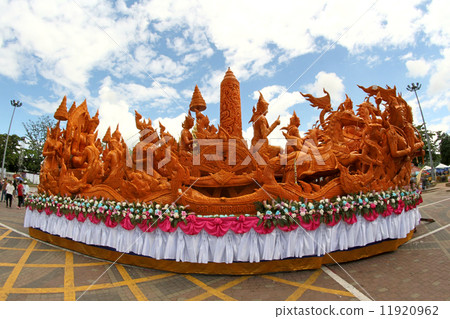 Candle Festival Thai art  Candle wax in UbonRatchathani, Thaila 11920962